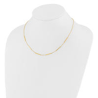 Load image into Gallery viewer, 14K Polished 6 Bar Stations 16in with 1.5in ext Necklace
