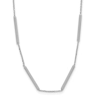 Load image into Gallery viewer, 14K White Gold Polished 6 Bar Stations w/1.5in ext. Necklace
