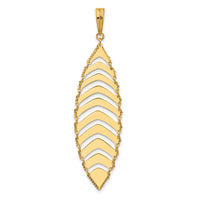 Load image into Gallery viewer, 14K Polished and Dia-cut Fancy Dangle Pendant
