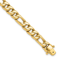 Load image into Gallery viewer, 14K Polished Fancy Figaro Link Bracelet
