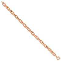 Load image into Gallery viewer, 14K Rose Gold Polished Fancy Link Bracelet
