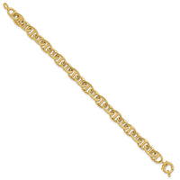 Load image into Gallery viewer, 14K Polished Fancy Link Bracelet

