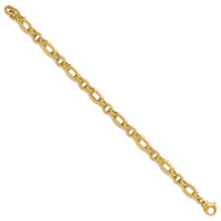 Load image into Gallery viewer, 14K Polished Fancy Link Bracelet
