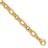 Load image into Gallery viewer, 14K Polished Fancy Link Bracelet
