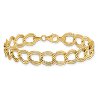 Load image into Gallery viewer, 14K Polished Fancy Link Bracelet
