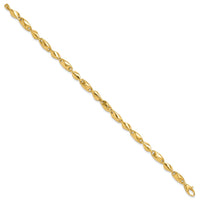 Load image into Gallery viewer, 14k Polished Fancy Link Bracelet
