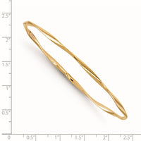 Load image into Gallery viewer, 14K Polished Twisted Slip-on Bangle
