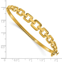 Load image into Gallery viewer, 14K Polished Fancy Hinged Bangle
