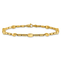 Load image into Gallery viewer, 14K Polished Fancy Link Bracelet

