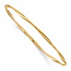 14K Polished Twisted Slip-on Bangle