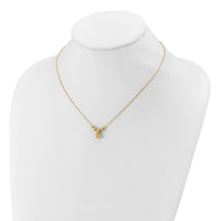 Load image into Gallery viewer, 14K Polished and Diamond-cut Beads with 1in ext. Necklace
