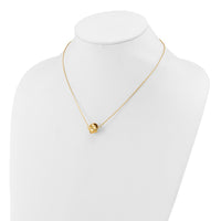 Load image into Gallery viewer, 14K Polished and Diamond-cut Fancy Knot with 2in ext. Necklace
