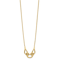 Load image into Gallery viewer, 14K Polished Fancy with 2in ext. Necklace
