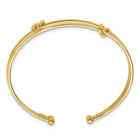 Load image into Gallery viewer, 14K Polished Knot Cuff Bangle
