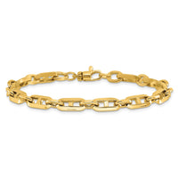 Load image into Gallery viewer, 14K Polished Fancy Link Bracelet
