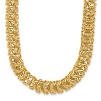 Load image into Gallery viewer, 14K Polished Woven Link Necklace
