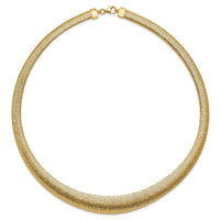 Load image into Gallery viewer, 14K Polished Woven Graduated Dome Necklace
