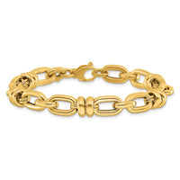 Load image into Gallery viewer, 14K Polished Fancy Link Bracelet
