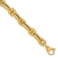 Load image into Gallery viewer, 14K Polished Fancy Link Bracelet
