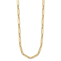 Load image into Gallery viewer, 14K Polished and Textured Fancy Link Necklace
