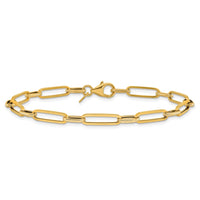 Load image into Gallery viewer, 14K Polished/Textured Fancy Link Bracelet
