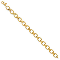 Load image into Gallery viewer, 14K Polished Fancy Link Bracelet
