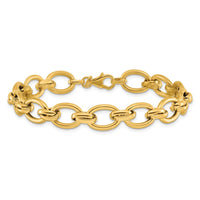 Load image into Gallery viewer, 14K Polished Fancy Link Bracelet
