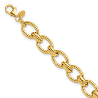 Load image into Gallery viewer, 14K Polished Fancy Link Bracelet
