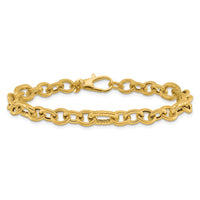 Load image into Gallery viewer, 14K Polished Fancy Link Bracelet
