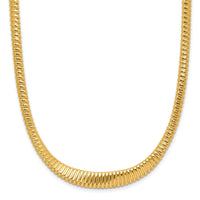 Load image into Gallery viewer, 14K Polished Ridged Graduated Necklace
