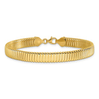 Load image into Gallery viewer, 14K Polished Ridged Bracelet
