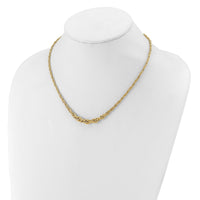 Load image into Gallery viewer, 14K Polished Graduated Fancy Link Necklace
