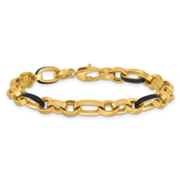 Load image into Gallery viewer, 14K Polished with Enamel Link Bracelet
