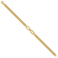 Load image into Gallery viewer, 14K Polished Fancy Link Bracelet

