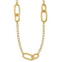 Load image into Gallery viewer, 14K Polished Fancy Link Necklace

