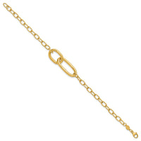 Load image into Gallery viewer, 14K Polished Fancy Link Bracelet
