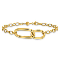 Load image into Gallery viewer, 14K Polished Fancy Link Bracelet
