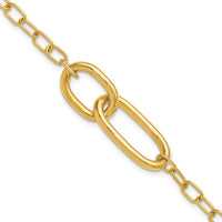 Load image into Gallery viewer, 14K Polished Fancy Link Bracelet
