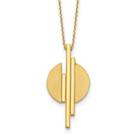 Load image into Gallery viewer, 14K Polished and Brushed with 2in ext. Necklace
