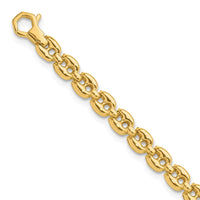 Load image into Gallery viewer, 14K Polished Fancy Link Bracelet
