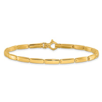Load image into Gallery viewer, 14K Polished Fancy Link Bracelet
