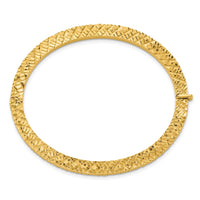 Load image into Gallery viewer, 14K Polished and Diamond-cut Bangle
