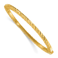 Load image into Gallery viewer, 14K Polished and Diamond-cut Bangle
