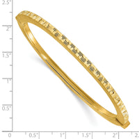 Load image into Gallery viewer, 14K Polished and Diamond-cut Bangle
