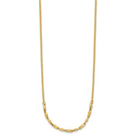 Load image into Gallery viewer, 14K Polished and Diamond-cut with 1in ext. Necklace
