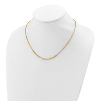 Load image into Gallery viewer, 14K Polished and Diamond-cut with 1in ext. Necklace
