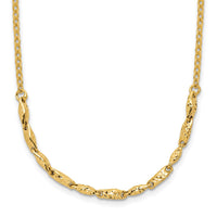 Load image into Gallery viewer, 14K Polished and Diamond-cut with 1in ext. Necklace
