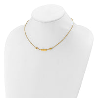 Load image into Gallery viewer, 14K Polished Fancy Link with 1in ext. Necklace
