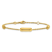 Load image into Gallery viewer, 14K Polished Fancy Link with .75in ext. Bracelet
