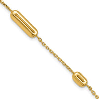 Load image into Gallery viewer, 14K Polished Fancy Link with .75in ext. Bracelet
